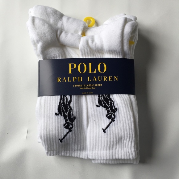 Ralph Lauren Classic Sports crew Socks- 12 pairs - Picture 1 of 1